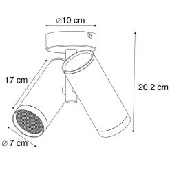 Auslauf 🔔 QAZQA Designspot schwarz 2-flammig - Scopio Honey 🎉 16 Auslauf 🔔 QAZQA Designspot schwarz 2-flammig - Scopio Honey 🎉 -Deckenleuchten Verkaufs-Shop 4749 98861 3