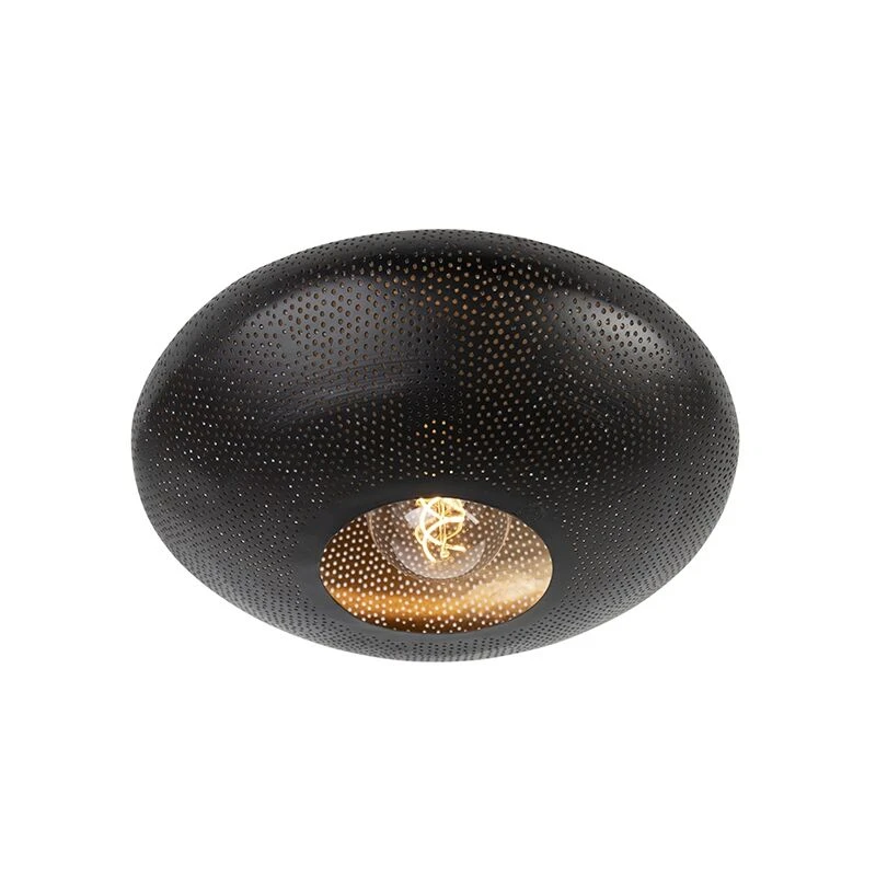 Neu 🤩 QAZQA Orientalische Deckenlampe schwarz mit Gold 40 cm - Radiance ✨ 6 Neu 🤩 QAZQA Orientalische Deckenlampe schwarz mit Gold 40 cm - Radiance ✨ – Bild 6