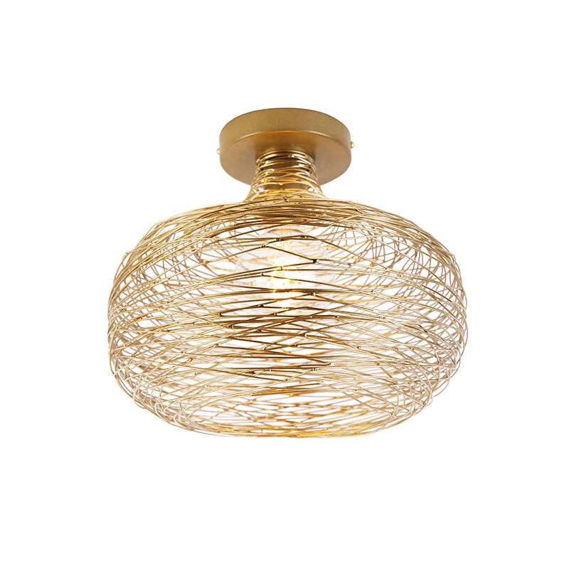 Rabatt 💯 QAZQA Design-Deckenleuchte Gold - Sarella 🔥 1 Rabatt 💯 QAZQA Design-Deckenleuchte Gold - Sarella 🔥