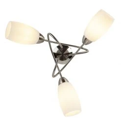 Budget ❤️ QAZQA Klassische Deckenlampe Stahl 3 Lichter - Fortress 🎁 -Deckenleuchten Verkaufs-Shop 4798 96628 5