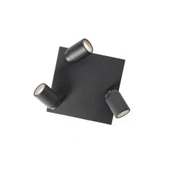 Schlussverkauf ✨ QAZQA Professional Moderner Spot schwarz quadratisch 3-Licht IP44 - Ducha 🎉 -Deckenleuchten Verkaufs-Shop 4806 105235 9