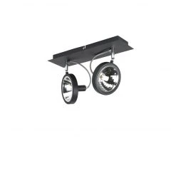 Angebote 🔥 QAZQA Design Spot schwarz 2-flammig verstellbar - Nox 💯 -Deckenleuchten Verkaufs-Shop 4824 95796 9