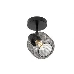 Neu ⭐ QAZQA Industriespot schwarz - Bliss Mesh 😍 -Deckenleuchten Verkaufs-Shop 4835 104476 9