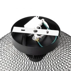 Neu ❤️ QAZQA Industrielle Deckenlampe schwarz - Molly 🔥 -Deckenleuchten Verkaufs-Shop 4840 104488 10