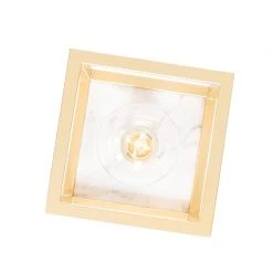 Großhandel 🎁 QAZQA Industrielle Deckenlampe Gold mit Marmor - Cage 🔔 -Deckenleuchten Verkaufs-Shop 4848 105256 12