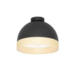 Am billigsten 🎉 QAZQA Orientalische Deckenlampe schwarz mit Rattan 30 cm - Magna Rattan 🎁