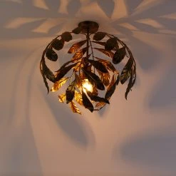 Billig 🔥 QAZQA Vintage Deckenlampe Antik Gold 45 cm - Linde 🥰 -Deckenleuchten Verkaufs-Shop 4868 106086 10