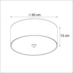 Bestes Angebot 🥰 QAZQA Country Deckenleuchte weiß 50 cm - Drum ⭐ -Deckenleuchten Verkaufs-Shop 4897 45281 3