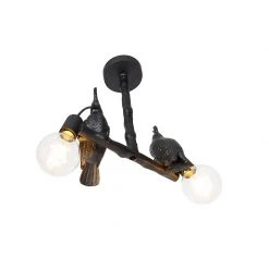 Rabatt 😍 QAZQA Vintage Deckenlampe schwarz - Papegoje ⌛ 25 Rabatt 😍 QAZQA Vintage Deckenlampe schwarz - Papegoje ⌛ -Deckenleuchten Verkaufs-Shop 4901 103969 10