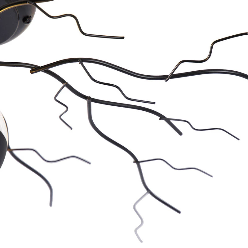 Brandneu 👍 QAZQA Art Deco Deckenleuchte schwarz 50 cm - Ramuri 🤩 5 Brandneu 👍 QAZQA Art Deco Deckenleuchte schwarz 50 cm - Ramuri 🤩 – Bild 5