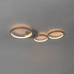 Bestpreis 🌟 QAZQA Deckenleuchte Stahl inkl. LED 3-Stufen dimmbar 3-flammig - Pande 😀 -Deckenleuchten Verkaufs-Shop 4926 102944 10