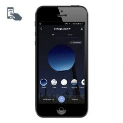 Aktion 😍 Calex Moderne smarte Deckenleuchte weiß inkl. LED mit App - Marti 😀 -Deckenleuchten Verkaufs-Shop 4946 102208 9