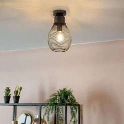 Budget ⭐ QAZQA Design Deckenleuchte schwarz - Raga 🤩