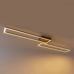 Angebote 👏 QAZQA Deckenleuchte schwarz 110 cm inkl. LED 3-Stufen dimmbar - Plazas Novo 😉 -Deckenleuchten Verkaufs-Shop 4969 102926 13