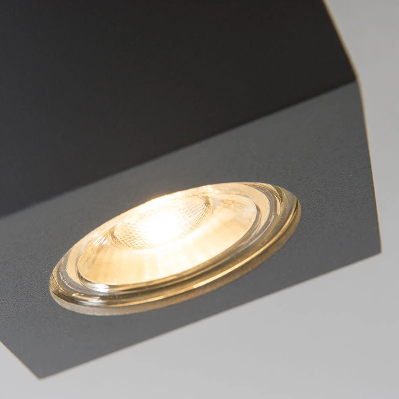 Großhandel ✔️ QAZQA Design Spot Anthrazit - Quba 2 🥰 5 Großhandel ✔️ QAZQA Design Spot Anthrazit - Quba 2 🥰 – Bild 5