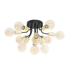 Aktion ⭐ QAZQA Moderne Deckenlampe schwarz mit goldenen 10-Lichtern - Juul 🤩 -Deckenleuchten Verkaufs-Shop 5006 104778 11