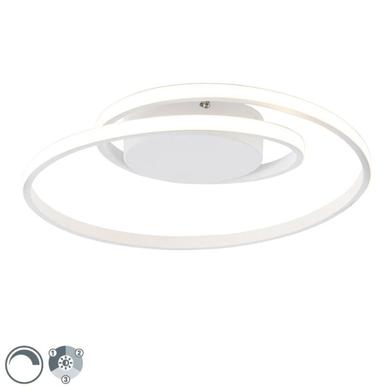 Budget ⭐ Trio Leuchten Design Deckenleuchte weiß inkl. LED 3-stufig dimmbar - Krula 😍 1 Budget ⭐ Trio Leuchten Design Deckenleuchte weiß inkl. LED 3-stufig dimmbar - Krula 😍