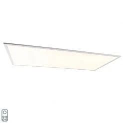 Blitzangebot 💯 QAZQA Deckenleuchte Stahl 120 cm inkl. LED mit Fernbedienung - Liv ✨