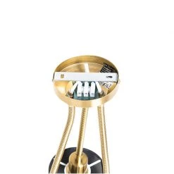 Rabatt 😉 QAZQA Moderne Deckenleuchte Messing mit Schirm schwarz 3-flammig - Merwe 🤩 -Deckenleuchten Verkaufs-Shop 5050 104940 10