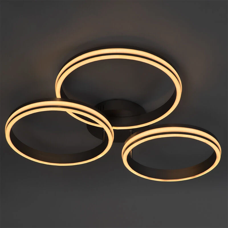 Bestes Angebot 🧨 QAZQA Deckenleuchte Stahl inkl. LED 3-Stufen dimmbar 3-Licht - Navara 🧨 14 Bestes Angebot 🧨 QAZQA Deckenleuchte Stahl inkl. LED 3-Stufen dimmbar 3-Licht - Navara 🧨 – Bild 14