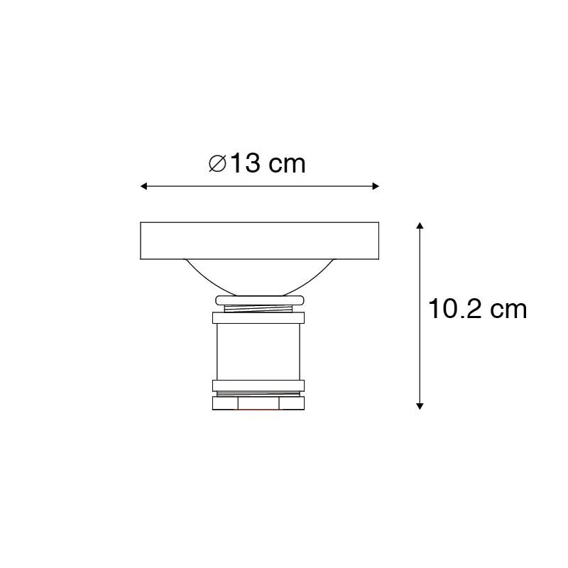 Budget 🌟 QAZQA Industrielle Deckenlampe dunkelgrau - Plumber 1 🛒 4 Budget 🌟 QAZQA Industrielle Deckenlampe dunkelgrau - Plumber 1 🛒 – Bild 4