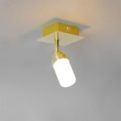 Budget ❤️ QAZQA Moderne badkamer spot messing IP44 - Japie ⭐ -Deckenleuchten Verkaufs-Shop 5120 105913 11