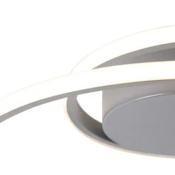 Schlussverkauf 🌟 Trio Leuchten Design Deckenleuchte Stahl inkl. LED 3-stufig dimmbar - Krula 🌟 -Deckenleuchten Verkaufs-Shop 5124 102800 3