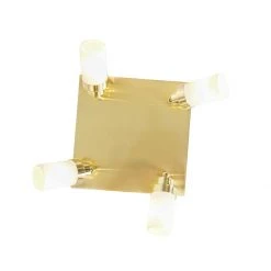 Rabatt 😀 QAZQA Moderne badkamer spot messing 4-lichts IP44 - Japie 😉 -Deckenleuchten Verkaufs-Shop 5138 105916 7