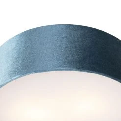 Blitzangebot 😉 QAZQA Deckenleuchte blau 30 cm mit goldener Innenseite - Drum 😉 -Deckenleuchten Verkaufs-Shop 5150 105479 2