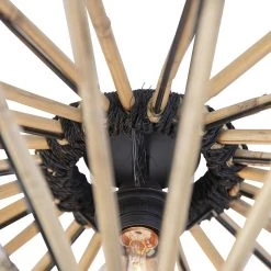 Bestes Angebot ✔️ QAZQA Orientalische Deckenleuchte Bambus mit Schwarz 60 cm - Evalin 👍 -Deckenleuchten Verkaufs-Shop 5155 105079 5