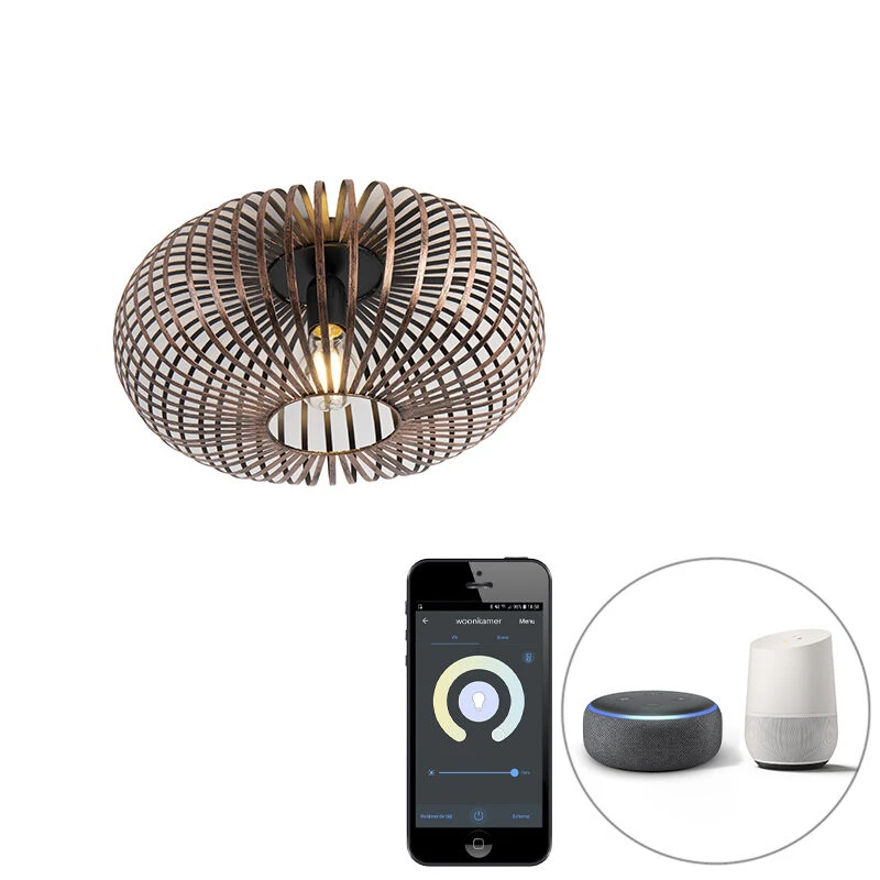 Bestes Angebot 💯 Trio Leuchten Smart ronde plafondlamp roestbruin incl. Wifi A60 - Johanna 😍 1 Bestes Angebot 💯 Trio Leuchten Smart ronde plafondlamp roestbruin incl. Wifi A60 - Johanna 😍