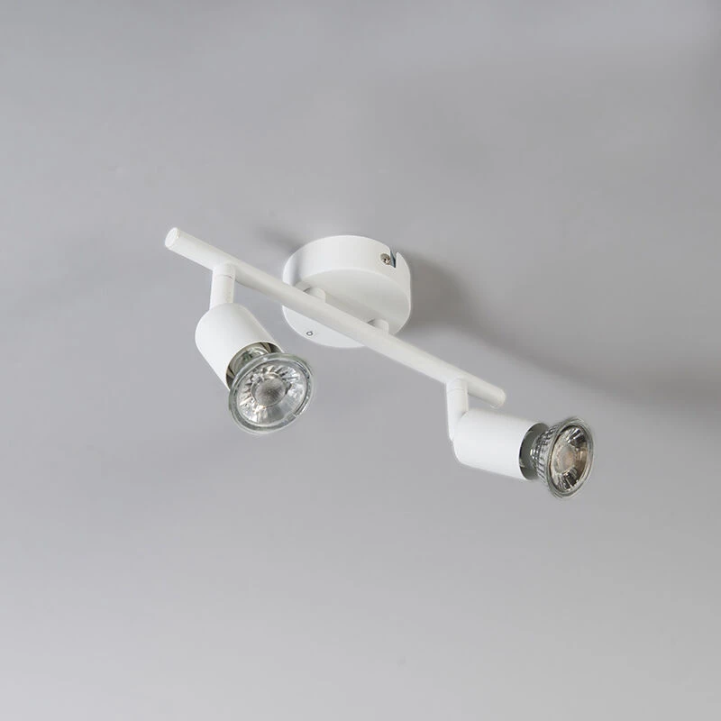 Großhandel 👏 QAZQA Moderner Strahler weiß neigbar - Jeany 2 🧨 10 Großhandel 👏 QAZQA Moderner Strahler weiß neigbar - Jeany 2 🧨 – Bild 10