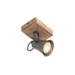 Bestes Angebot ✔️ QAZQA Ländlicher Fleck schwarz mit Holz - Jelle 🧨 -Deckenleuchten Verkaufs-Shop 5162 103992 10