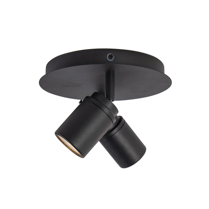 Billig 🛒 QAZQA Moderner Badstrahler schwarz 2-flammig IP44 - Ducha 😍 9 Billig 🛒 QAZQA Moderner Badstrahler schwarz 2-flammig IP44 - Ducha 😍 – Bild 9