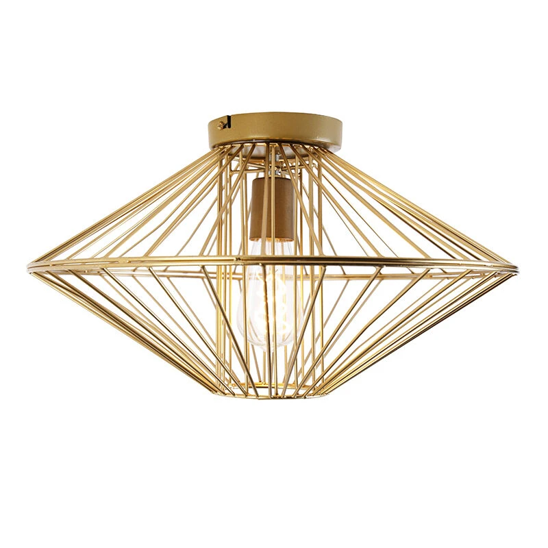 Auslauf 🌟 QAZQA Design-Deckenleuchte Gold - Zahra 👍 8 Auslauf 🌟 QAZQA Design-Deckenleuchte Gold - Zahra 👍 – Bild 8