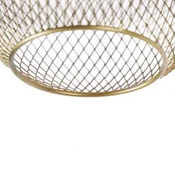 Großhandel 👏 QAZQA Moderne Deckenleuchte Messing - Waya Mesh 😍 -Deckenleuchten Verkaufs-Shop 5194 103440 4