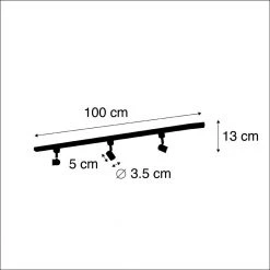 Angebote ✔️ QAZQA Modernes Schienensystem 3-flammig 1-Phase schwarz - Jeany 🧨 -Deckenleuchten Verkaufs-Shop 5198 98361 3