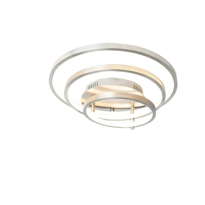 Schlussverkauf ⭐ QAZQA Moderne Deckenleuchte Stahl inkl. LED und Dimmer - Rondas ❤️ 6 Schlussverkauf ⭐ QAZQA Moderne Deckenleuchte Stahl inkl. LED und Dimmer - Rondas ❤️ – Bild 6