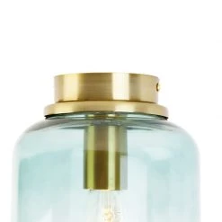 Bestpreis 🌟 QAZQA Design-Deckenleuchte Gold mit grünem Glas - Bliss 🎉 -Deckenleuchten Verkaufs-Shop 5235 104865 4