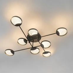 Coupon 💯 QAZQA Deckenleuchte schwarz inkl. LED 3-Stufen dimmbar 8 Lichter - Patrick 👍 30 Coupon 💯 QAZQA Deckenleuchte schwarz inkl. LED 3-Stufen dimmbar 8 Lichter - Patrick 👍 -Deckenleuchten Verkaufs-Shop 5240 104518 14