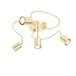 Auslauf 🔔 QAZQA Moderne plafondspot messing verstelbaar 4-lichts - Java ✔️