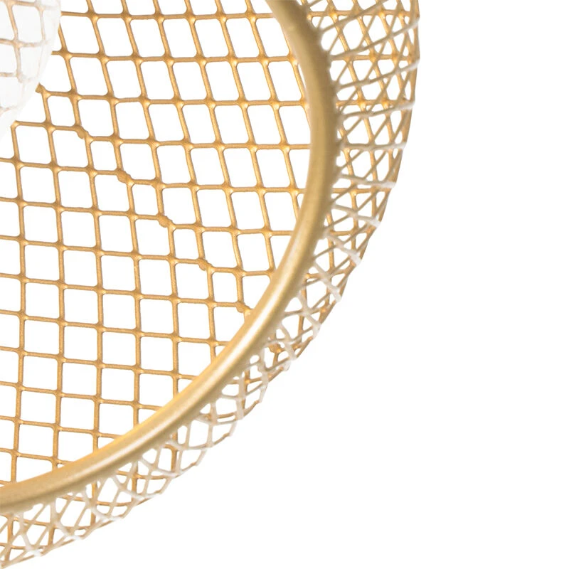 Großhandel ✔️ QAZQA Industriespot schwarz mit gold - Bliss Mesh ⌛ 9 Großhandel ✔️ QAZQA Industriespot schwarz mit gold - Bliss Mesh ⌛ – Bild 9