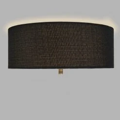 Budget 🤩 QAZQA Ländliche Deckenleuchte schwarz 30 cm - Drum Jute 👍 -Deckenleuchten Verkaufs-Shop 5293 91165 5