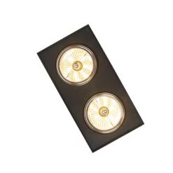 Aktion 🧨 QAZQA Design Spot Square 2-flammig inkl. G9 schwarz - Kaya ✨ -Deckenleuchten Verkaufs-Shop 5294 98378 9