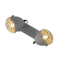 Besorgen 🔥 QAZQA Industriell verstellbarer Spot grauer Beton 2-Licht - Rebus ✨ -Deckenleuchten Verkaufs-Shop 5295 97815 7