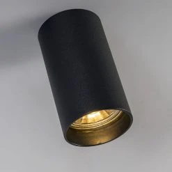 Blitzangebot 🛒 QAZQA Moderner Fleck schwarz - Tuba 1 👍 -Deckenleuchten Verkaufs-Shop 5338 92680 5