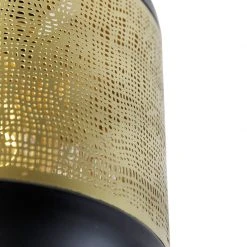 Schlussverkauf ❤️ QAZQA Vintage plafondlamp zwart met messing - Kayleigh ⭐ -Deckenleuchten Verkaufs-Shop 5361 105398 4