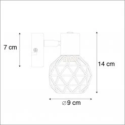 Bester Verkauf ๐ QAZQA Moderner Spot schwarz mit Kupfer - Mesh ๐ 13 Bester Verkauf ๐ QAZQA Moderner Spot schwarz mit Kupfer - Mesh ๐ -Deckenleuchten Verkaufs-Shop 5376 92288 4