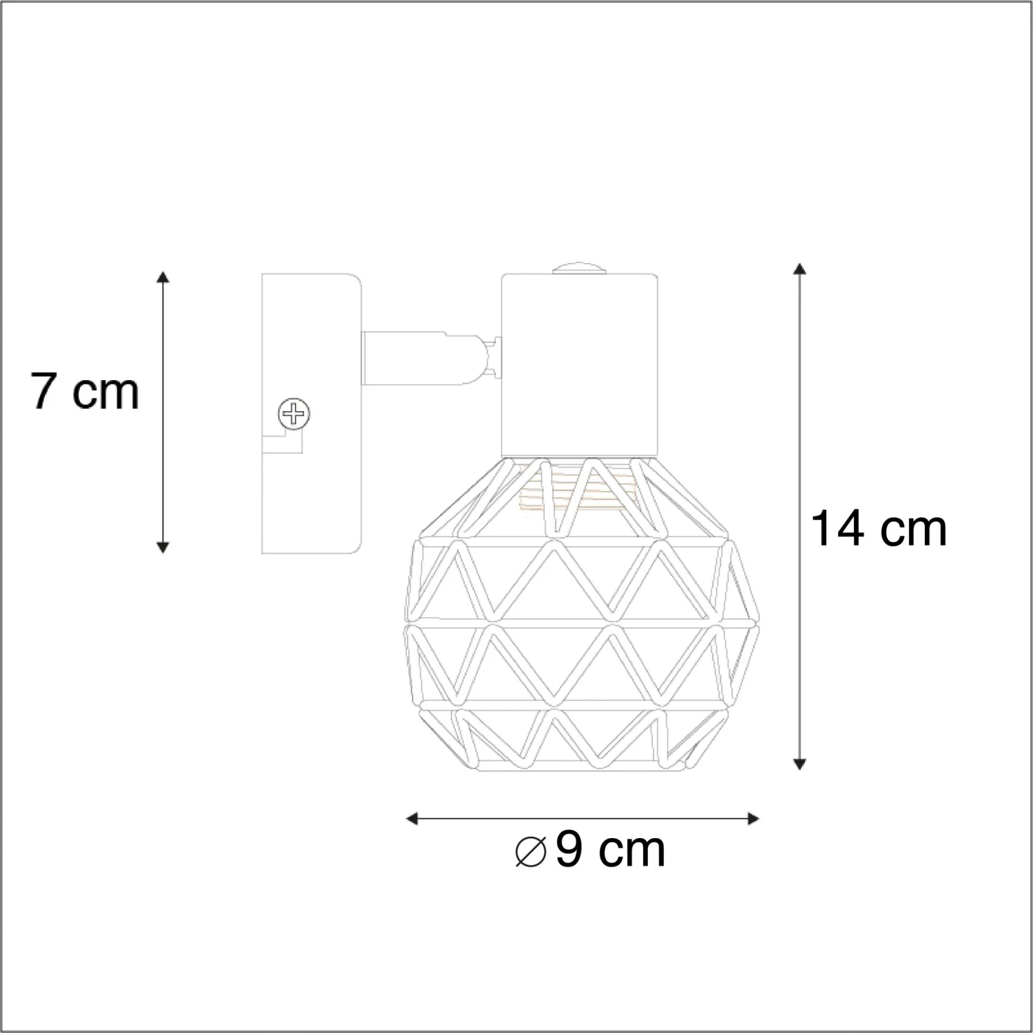 Bester Verkauf ๐ QAZQA Moderner Spot schwarz mit Kupfer - Mesh ๐ 5 Bester Verkauf ๐ QAZQA Moderner Spot schwarz mit Kupfer - Mesh ๐ โ Bild 5