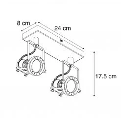 Schlussverkauf 💯 QAZQA Industrie Spot Stahl 2-flammig schwenkbar - Suplux 😍 -Deckenleuchten Verkaufs-Shop 5392 94733 4